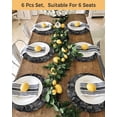 thumbnail image 4 of 13 Inch Round Placemats Set of 4, Black Geometric Non Slip Heat Insulation PP Table Mats, Contemporary Minimalism Abstract Pattern Washable Place Mats for Kitchen Dining Party Table Decor, 4 of 7