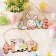thumbnail image 3 of FaLX Easter Pendant Easy to Hang Happy Easter Letter Hanging Wooden Sign Decoration Home Decor, 3 of 8