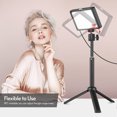 thumbnail image 3 of Andoer USB Video Conference Lighting Kit with 3 x LED Video Lights 5600K Dimmable + 3 x Desktop Tripods + 3 x 180 Rotatable Mounting Adapter + 12 x Color, 3 of 7