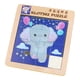 thumbnail image 3 of Rompecabezas de animales de dibujos animados, diapositiva de números, juego de combinación de formas, aprendizaje de habilidades motoras finas Elefante, 3 of 9