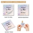 thumbnail image 3 of 80Pcs 8 Styles Lip Balm Sticker Flash Background Self-Adhesive Homemade Lip Balm Labels Vintage Square DIY Label Stickers DIY, 3 of 5