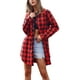 thumbnail image 1 of Camisa de manga larga a cuadros para mujer, camisa a cuadros, blusa de verano, camisa casual, 1 of 7