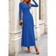 thumbnail image 5 of Conjunto de 2 Piezas PRETTYGARDEN Vestido Azul de Punto Acanalado XS, 5 of 7