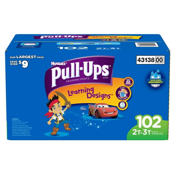 Huggies PullUps Training Pants for Boys M 2T3T 102 Count Walmart