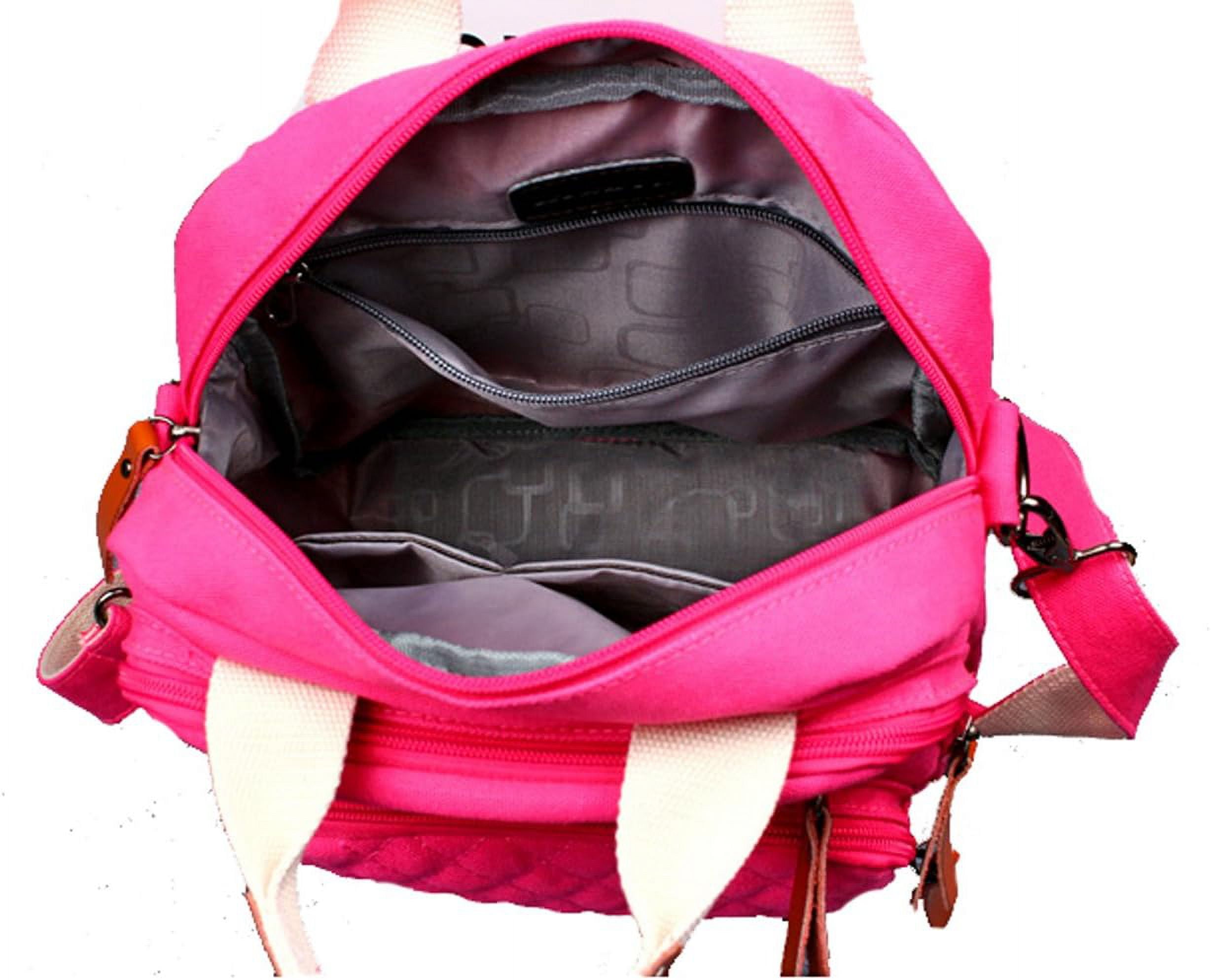 Mini Multi-Function Diaper Bag Tote Messenger Backpack-Black