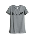 thumbnail image 1 of Thread Tank Mama Heart Women's Fashion Relaxed Crewneck T-Shirt Tee Heather Grey Small, 1 of 5