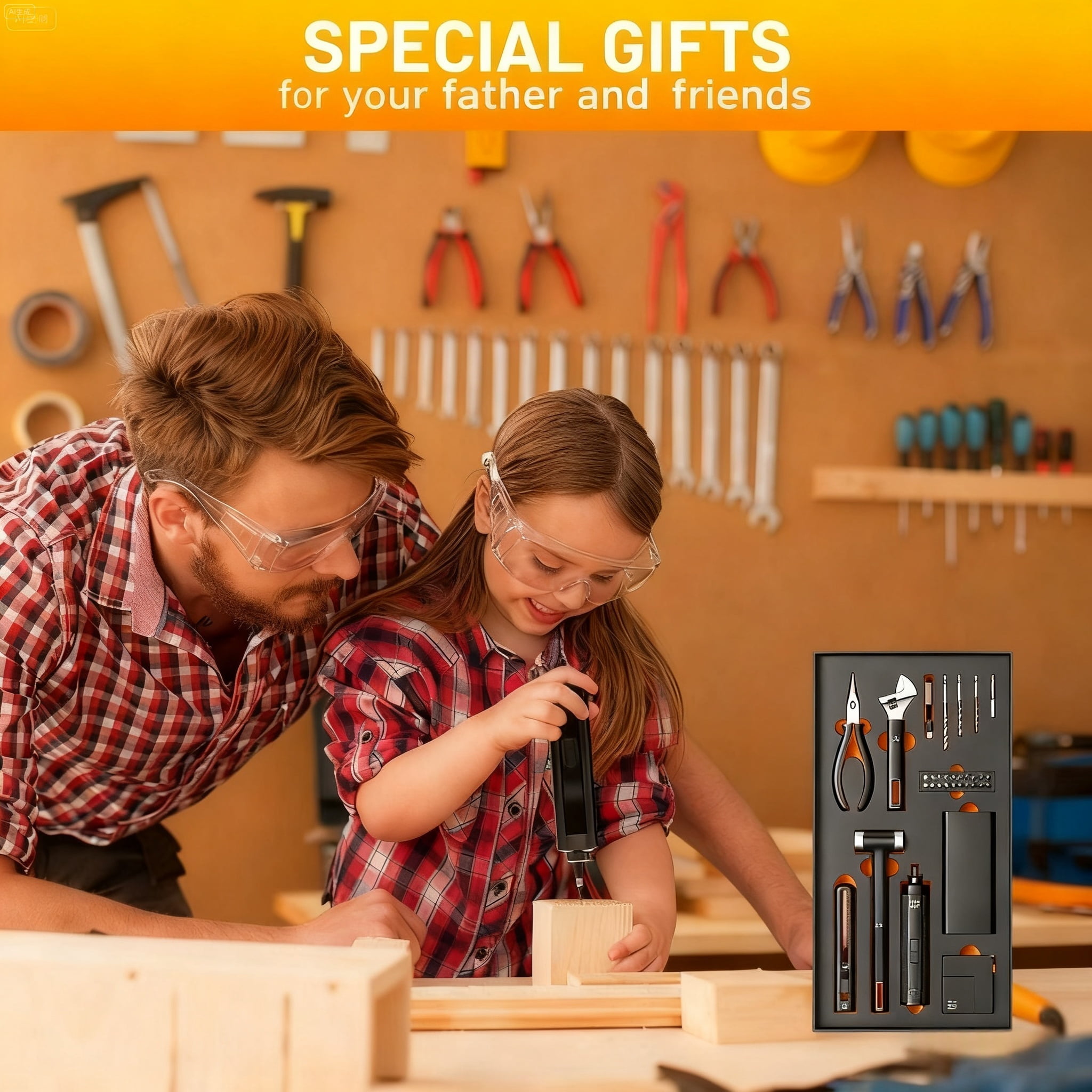 STORGENER 56-Piece Tool Kit,Basic Home Repair Tool Set,Precision Screwdriver Set,General Household Hand Tool Kit Small Tool Kit,Office & College Repairs