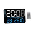 thumbnail image 1 of Reloj de pared Digital LED, decoración de , reloj grande moderno Dst, decoración de pared, despertador para dormitorio, cafetería, Luz azul, 1 of 8