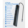 thumbnail image 2 of Estación de acoplamiento USB C con doble monitor 12 en 1 NewQ con alimentación, 2 of 9