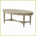 thumbnail image 2 of Antique White French Style Coffee Table with Bottom Shelf – Durable Storage for Living Room, 2 of 5