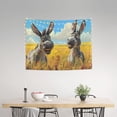 thumbnail image 2 of Kdxio Funny Countryside Donkey Wall Hanging Tapestries Banner For Bedroom College Dorm Home Living Room Party Decor 29X37 In, 2 of 8