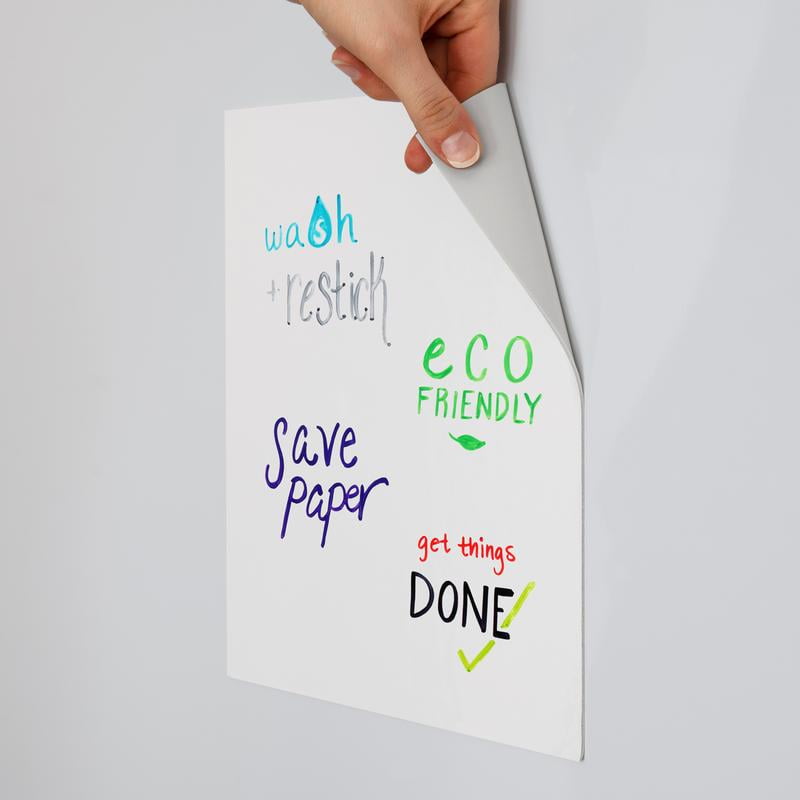 mcSquares Stickies 11 inch Square 2 Pack Reusable Whiteboard Stickers