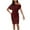 Wine, variant on Kaemgyyd Women's Sequin Dress Sparkly One Shoulder Party Club Dress Twist Knot Glitter Cocktail Wedding Midi Dresses