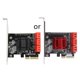thumbnail image 1 of Tarjeta de expansión PCI-E a Sata 3.0 de 6 puertos compatible con PC de escritorio, compatible con Windows y Mac., 1 of 5