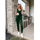 thumbnail image 2 of Conjunto Deportivo PRETTYGARDEN Dos Piezas Top sin Mangas y Pantalón Verde Oscuro S, 2 of 5