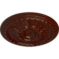 thumbnail image 3 of 28"OD x 2 3/4"P Stockport Ceiling Medallion (Fits Canopies up to 6 1/4"), Hand-Painted Brushed Mahogany, 3 of 6