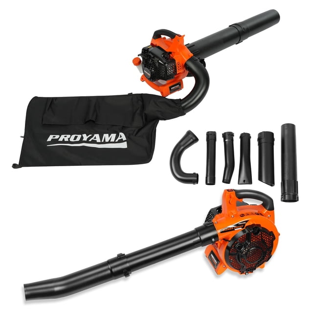 Soplador de hojas PROYAMA PHB26V 26 cc 3 en 1 con aspiradora y triturador