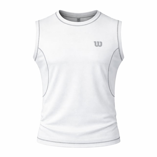 Tank Top Deportivo Wilson para Hombre GYM Color Blanco Talla M