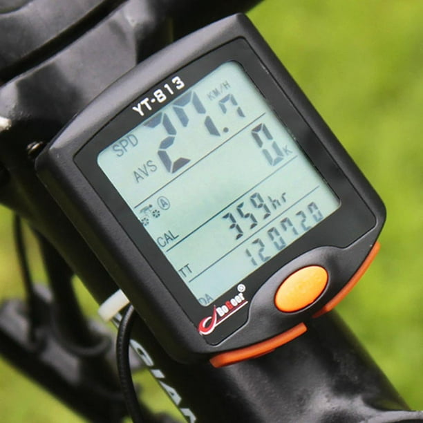 Wireless Bike Bicycle Cycling Digital Computer Odometer Speedometer Stopwatch Thermometer Night