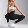 thumbnail image 7 of Celsior Compression Leggings for Women Booty Butt Lifting Leggings High Waisted Scrunch Butt Lifting Leggings Sculpting Yoga Fitness Pants Workout Yoga Pants Scrunch Butt Compression Legging Black L, 7 of 7