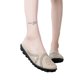thumbnail image 4 of Zapatos de mujer Color sólido Retro ahuecado tallado tacón plano moda cómodas sandalias casuales zapatillas Wmkox8yii hj789, 4 of 6