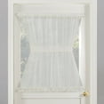 thumbnail image 5 of No. 918 Emily Sheer Voile Door Curtain Panel, 59"x72", Eggshell, 5 of 5