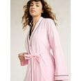 thumbnail image 5 of Joyspun Women's Cotton Blend Knit Wrap Robe, Sizes S to 3X, 5 of 6