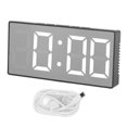 thumbnail image 2 of Reloj Despertador Con Espejo LED Y Pantalla De Temperatura Y Humedad, Soporte De Escritorio Alimentado Por USB, Diseño Elegante Y Moderno, 2 of 7