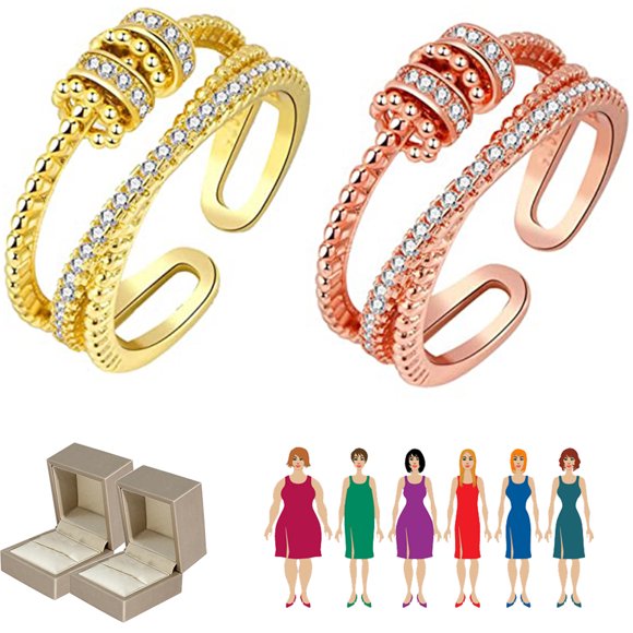 Jansio Threanic Triple-spin Ring