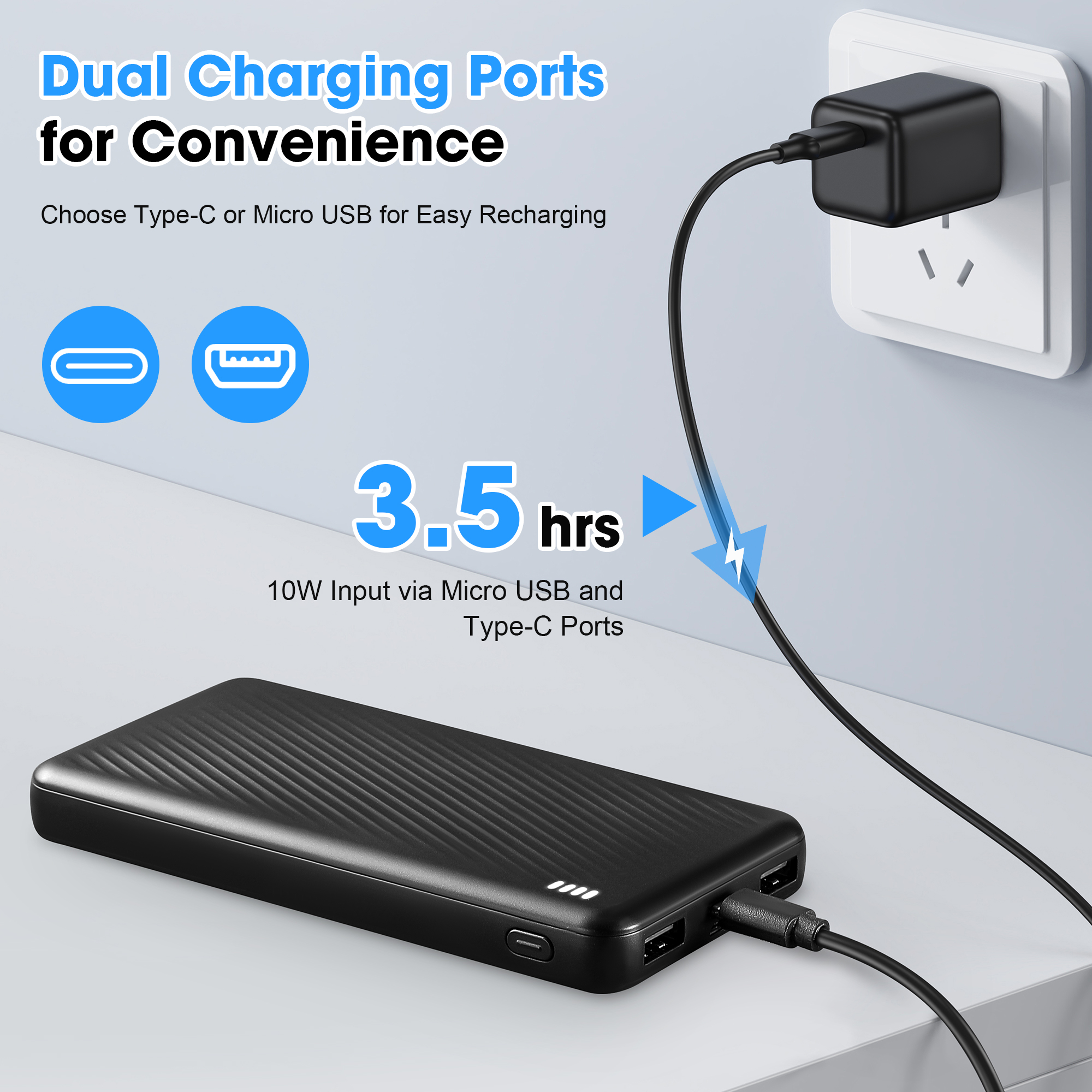SOLPOWBEN 20000mAh Power Bank with Dual USB Output photo 2