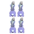 thumbnail image 4 of Soportes para cubiertos de Pascua, organizador de utensilios, envolturas para cubiertos, bolsillos reutilizables para cubiertos, bolsa para cubiertos Púrpura Macarena Porta cubiertos, 4 of 6