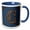 Blue/White, variant on 3drose, Monogram Letter C in Victorian Western Font That Looks Like Carved Oak Wood on a Denim Background., 11oz Magic Transforming Mug