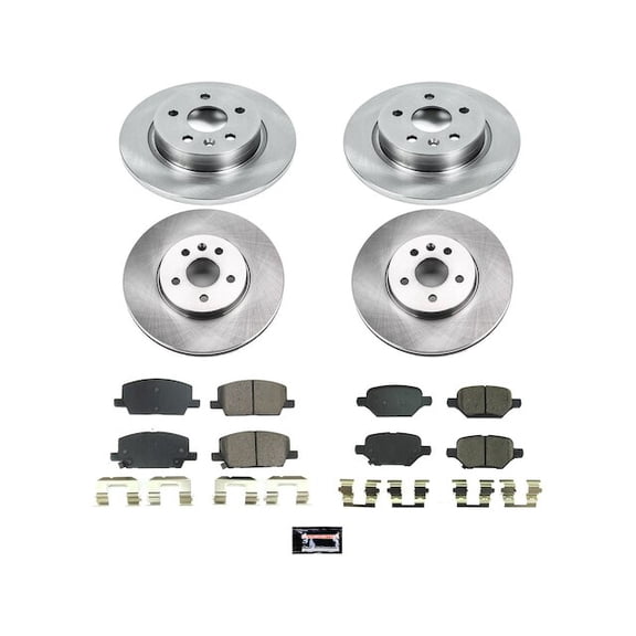 Front and Rear Brake Pad and Rotor Kit - Compatible with 2018 - 2022 Buick Encore 2019 2020 2021