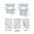 thumbnail image 5 of Blue Plaid Farmhouse Swag Curtains for Living Room/Bedroom Windows, Watercolor Cute Country Pigs Checkered Kitchen Curtains and Valances Set 36 Inch Length, Swags Valance Curtain Panels, 5 of 5