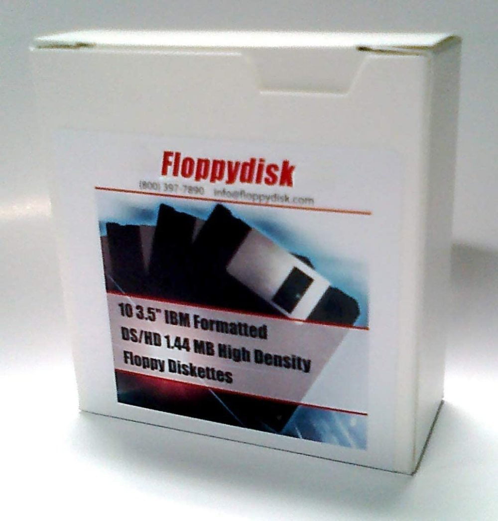 100 Floppy Disks 3.5 inch Diskettes Formatted 1.44 MB DS/HD MF-2HD Manufactured in 2011. 