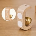 thumbnail image 6 of Dusknt Walnut Doorbell Wind Chime Pendant, Doorstop,Wooden Doorbell Wind Chime Suitable for Refrigerator Room Porch Garden Backyard Restaurant Home Garden Doorbell House Warming Gift, 6 of 9