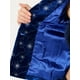 thumbnail image 5 of Chaqueta De Traje De Oficina De Negocios Con Solapa Y 1 Botón De Terciopelo Para Mujer Estrella Azul Real M, 5 of 6