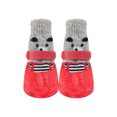 thumbnail image 1 of Methold 2 pares de calcetines pequeños para mascotas Animal transpirable elástico impermeable calcetín para botas caminar senderismo zapato portátil Suministros para perros Rojo S Methold PT004541-01, 1 of 6