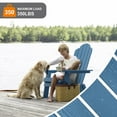 thumbnail image 3 of WINSOON All Weather HIPS Outdoor Folding Adirondack Chair Outdoor Garden Patio Chair-Navy, 3 of 5