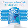 thumbnail image 2 of Create Creatine Monohydrate Gummies, Energy & Strength, Blue Raspberry, 90 Count, 2 of 10