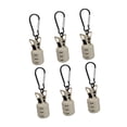 thumbnail image 1 of 6 fundas para anzuelos de pesca, capós para anzuelos de pesca con 6 mosquetones, ganchos protectores, clips protectores para actividades al aire libre Gris, 1 of 8