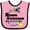 Pink and Black, variant on Inktastic Down Syndrome Awareness with Butterfly and Ribbon Boys or Girls Baby Bib