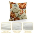 thumbnail image 4 of BCIIG Fall Pillow Covers   Thanksgiving Themed Blue Yellow Orange Pumpkin Print Decorative Throw Pillows Outdoor Autumn Harvest PillowCase Farmhouse Cushion Case Decor for Sofa Couch Bed 22x22in, 4 of 5