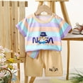 thumbnail image 4 of Boys Summer Outfits Toddler Boys Summer Clothes Cartoon Outfit Set T-Shirt and Short for Little Kids, 4 of 4