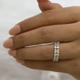 thumbnail image 2 of Jewelegant 3 TW Baguette and Round Moissanite Diamond Wedding Band - Set of 2 Full Eternity Band - Matching Band for Engagement Ring, Anniversary Gift, 2 of 6
