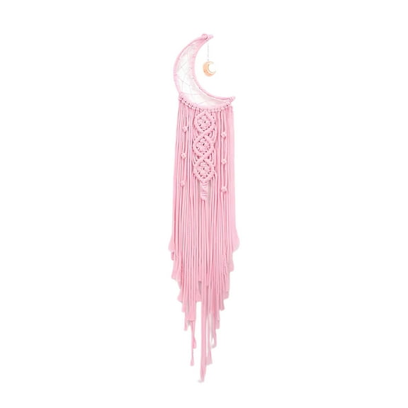 Bestsky Dream Catchers Handmade Boho Dreamcatcher Dream Catchers Moon & Star Wall Hanging Dream Catcher For Girls Pink