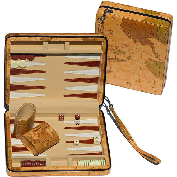travel magnetic backgammon set