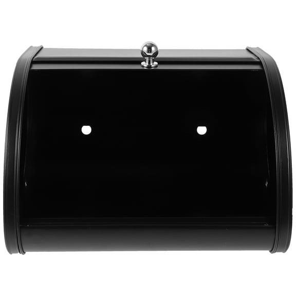 DEEPCRAFF Black Metal Bread Storage Container Bread Box for Kitchen Home and Bakery Use