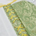 thumbnail image 6 of Corset Belt for Women Tulle Off Shoulder Lace Up Bustier Boned Halloween Vintage Floral Embroidery Patterns Waist&nbsp;Trainer Green XL, 6 of 7