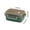 Green, variant on Bento Lunch Box Adult Microwave-Safe Double-Layer Sealed Compartment Design 20.4 cm x 14.5 cm x 8.3 cm Plastic Food Container